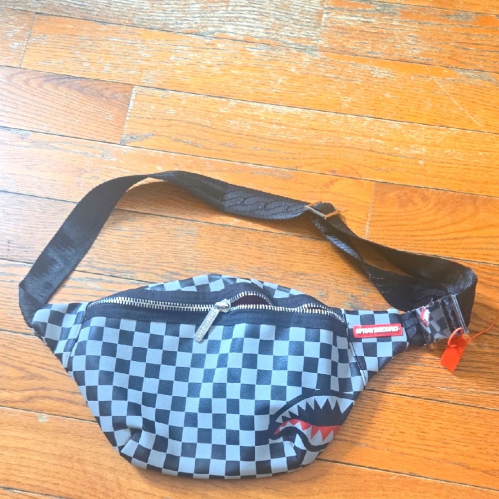 Sprayground LV Shark In Paris Belt Bag.